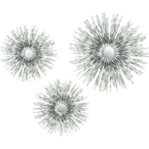 3 Piece Metal Mirror Wall Du00e9cor Set