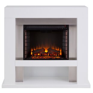 Lirrington Stainless Steel Electric Fireplace By Ebern Designs