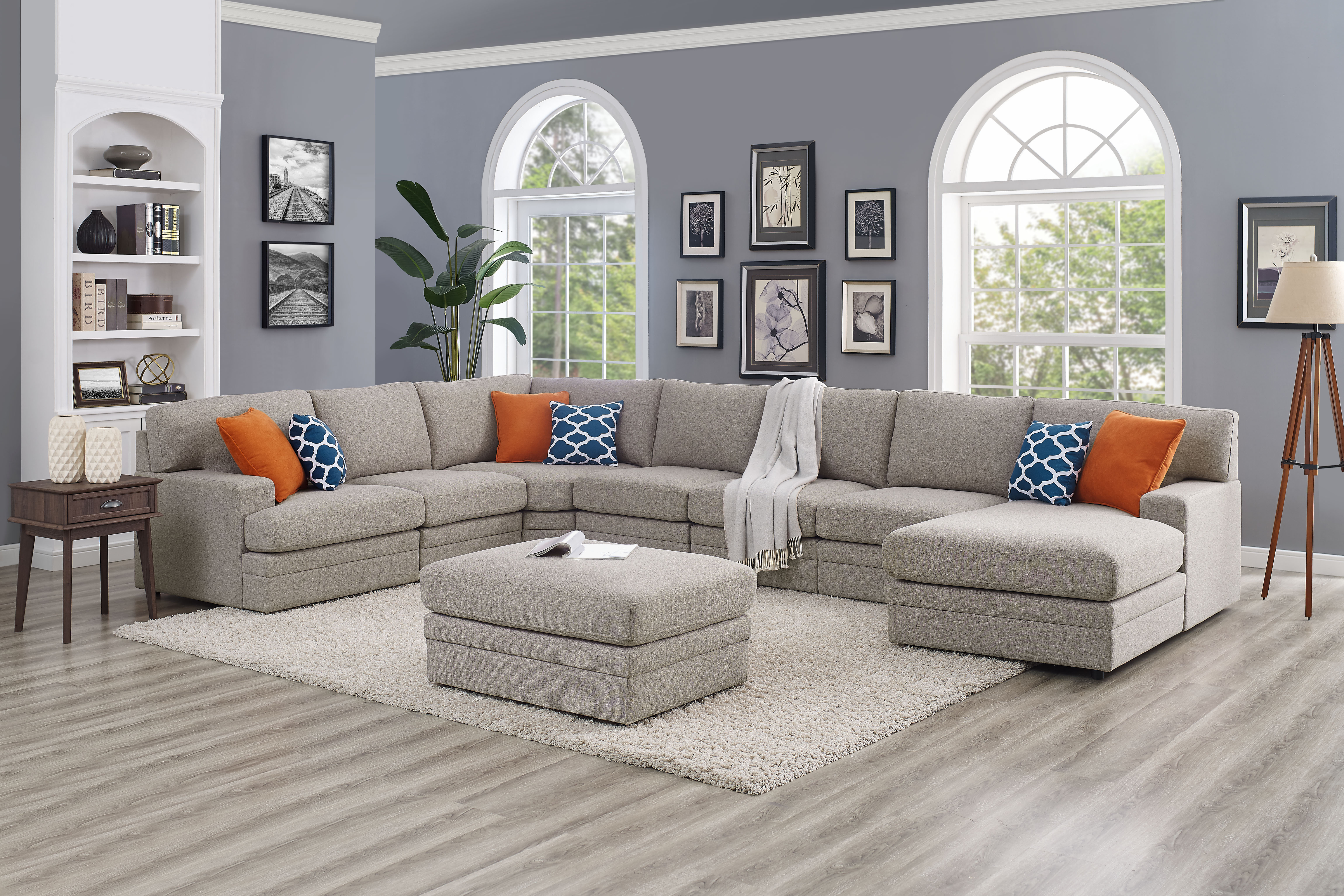 Ebern Designs Episkopi 6 Seater Large 167 Right Hand Facing Ebern Designs Episkopi 6 Seater Large