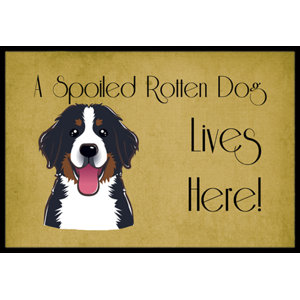 Bernese Mountain Dog Spoiled Dog Lives Here Doormat