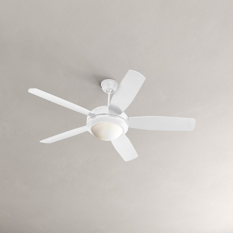 Mercury Row 44 Beltran 5 Blade Standard Ceiling Fan With Pull Chain And Light Kit Included Reviews Wayfair