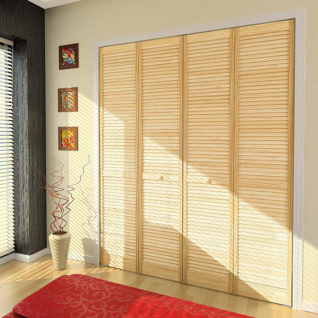 Kiby Louvered Wood Primed Bi Fold Door Reviews Wayfair