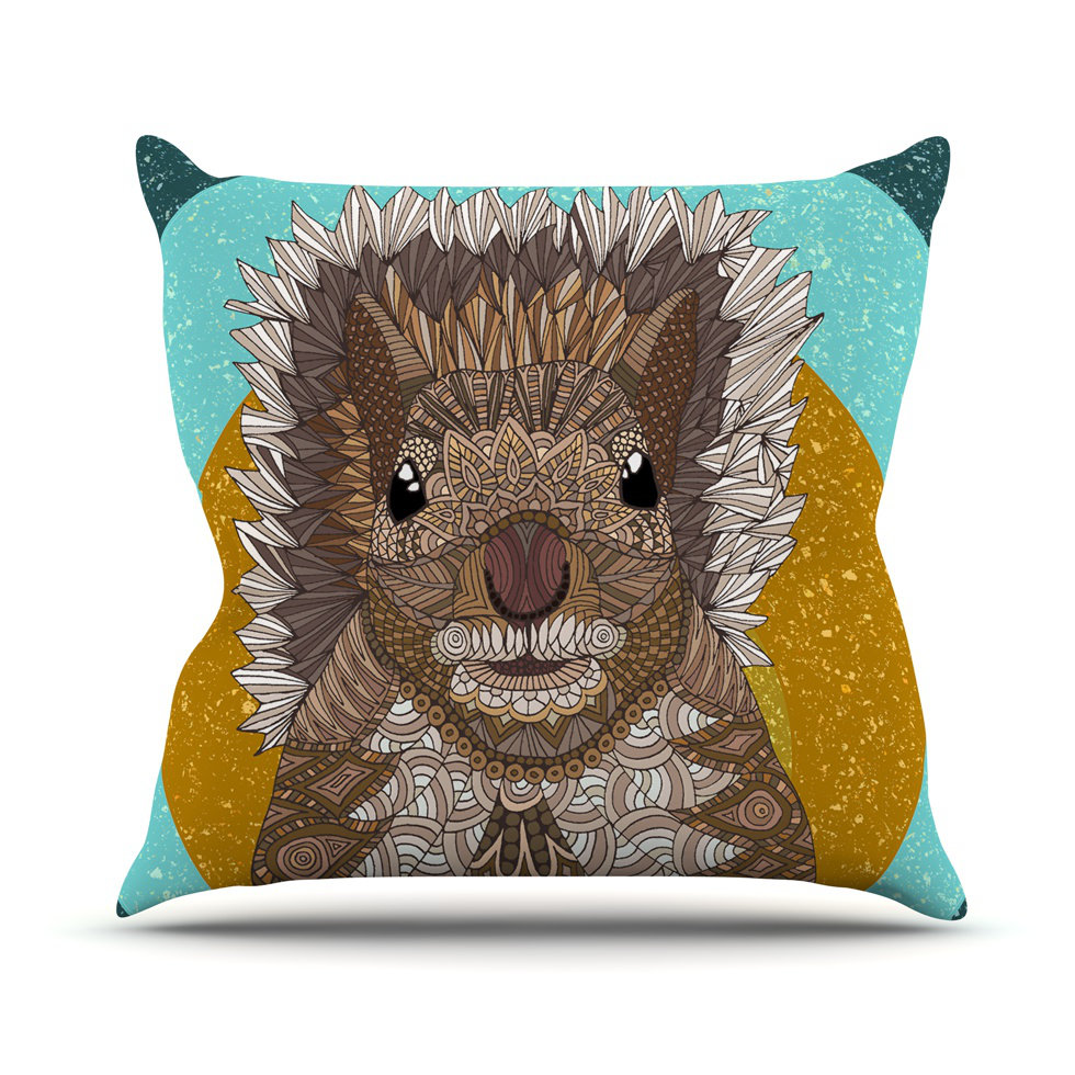 East Urban Home Squirrel Art Love Passion Throw Pillow Wayfair