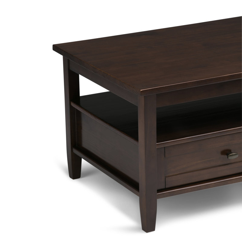 Alcott Hill Oyama Solid Wood Coffee Table With Storage Reviews Wayfair