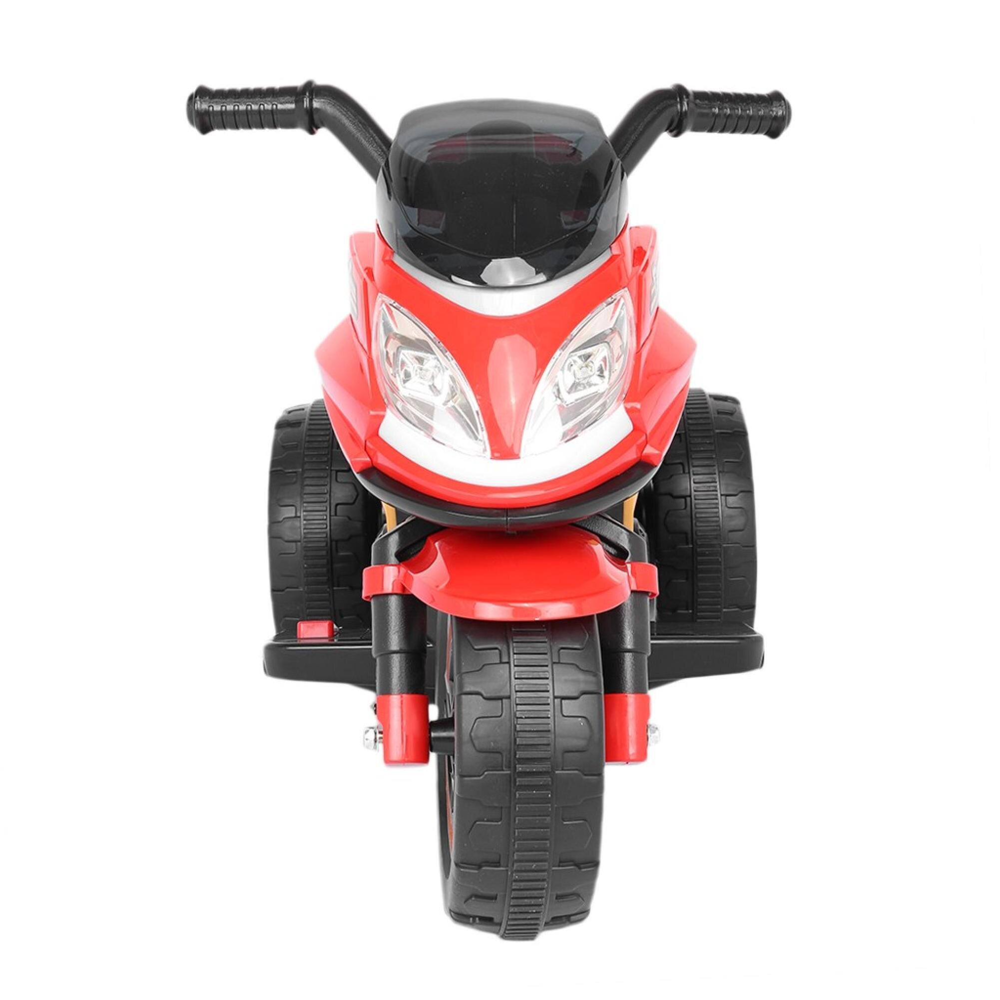Kids Ride-On Motorcycle 6V Battery Powered Motorcycle Toy Headlights Music Red