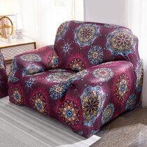Flame Blood Flower Stretch Sofa Cover Lounge Couch Slipcover Recliner Protector 