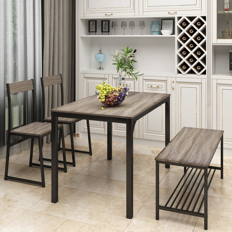 Latitude Run Maeleigh 4 Piece Dining Set Wayfair
