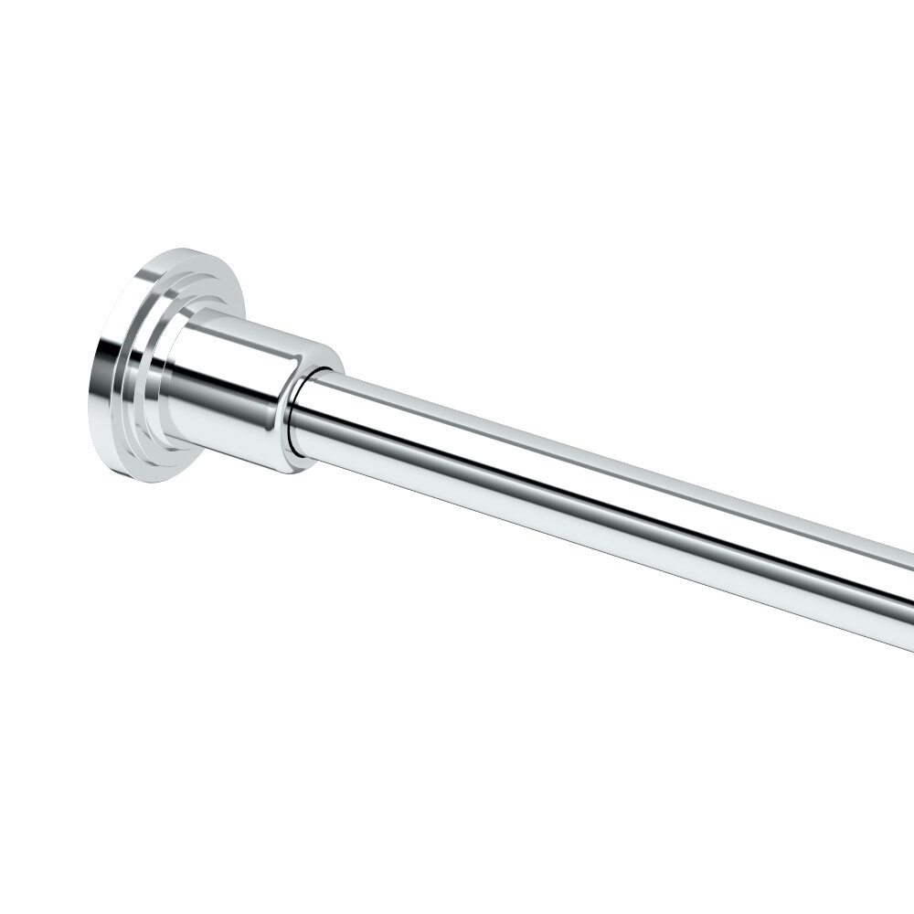 chrome tension curtain rods