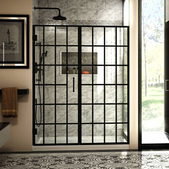 58 X 78 Hinged Frameless Shower Door Reviews Allmodern