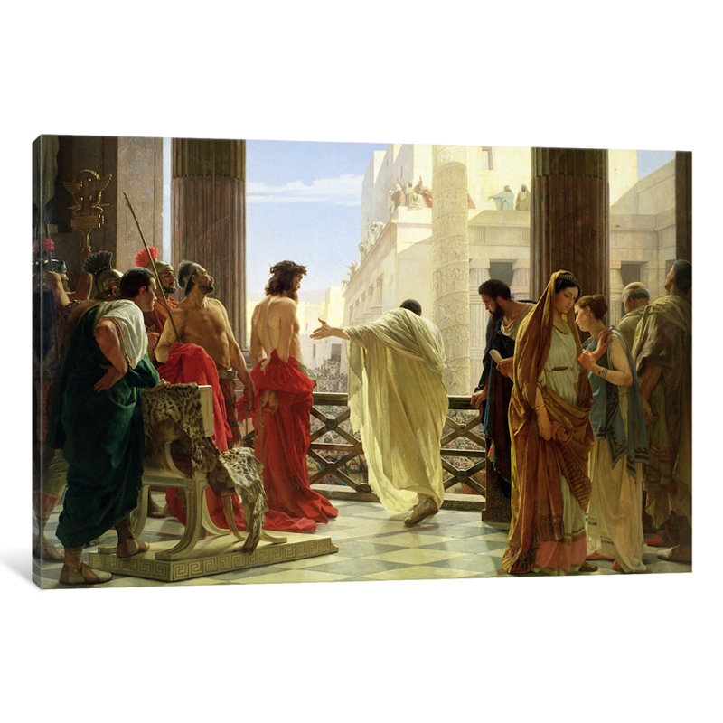 Icanvas Ecce Homo By Antonio Ciseri Painting Print On Wrapped