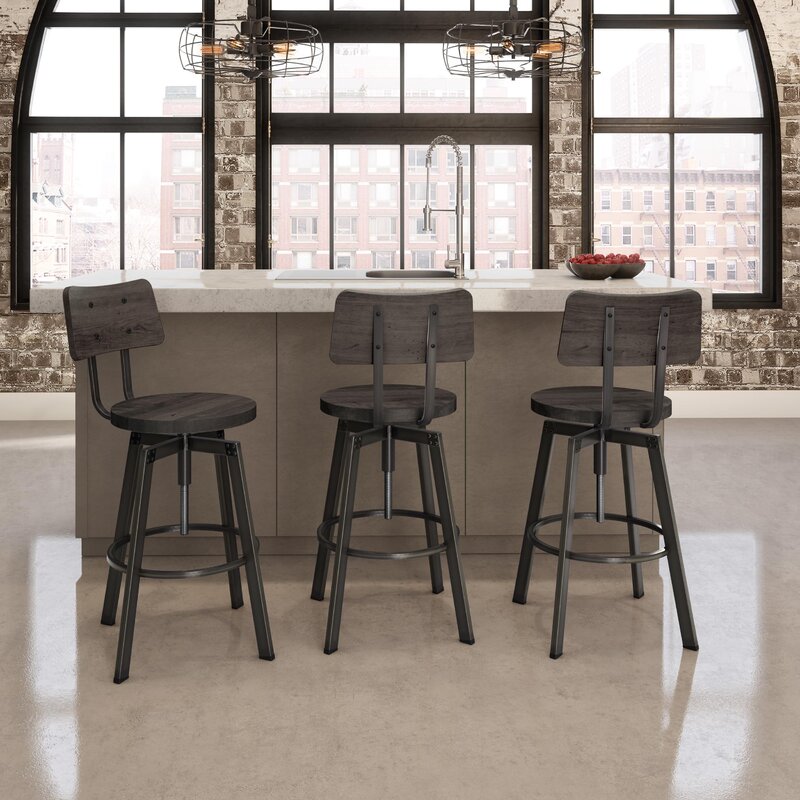 karly adjustable height bar stool