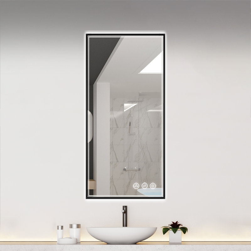 Ivy Bronx Led Bathroom Vanity Mirror With Defogger Dimmer Colour Temperature Adjustment Aluminum Frame Reviews Wayfair Ca