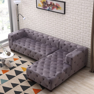 Harris Chesterfield Sectional Everly Quinn Fashion and beautiful backpack