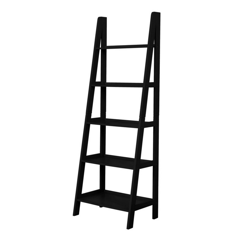 Latitude Run® Arynne 72" H x 35.35" W Solid Wood Ladder ...
