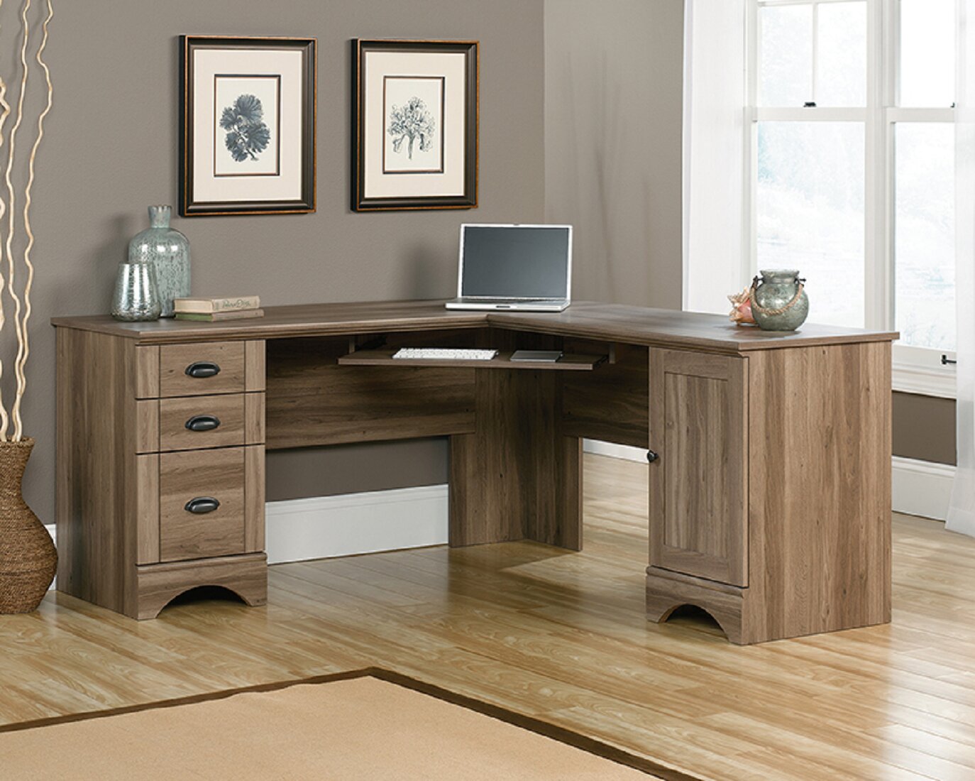 salt oak writing desk