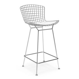 Go to store & view more images Simona Polished Stainless Steel 29.75'' Bar Stool by Everly Quinn