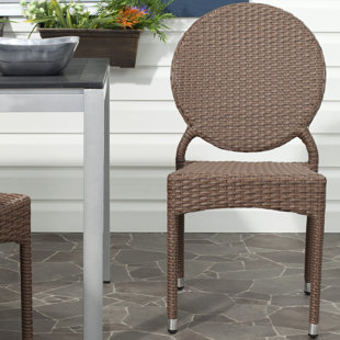Valdez Stacking Patio Dining Chair (Set of 2)