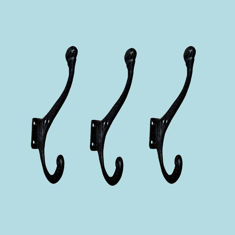 wrought iron towel hooks