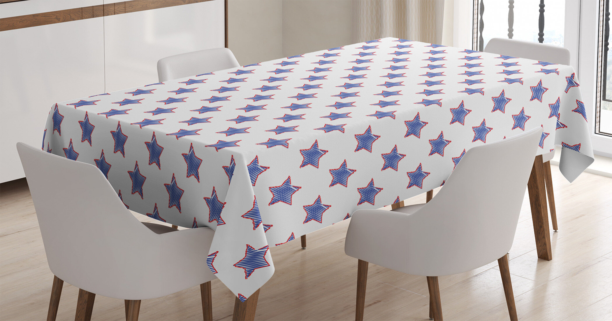 Printed Rectangular Tablecloth Dinning Kitchen Table Ambesonne 