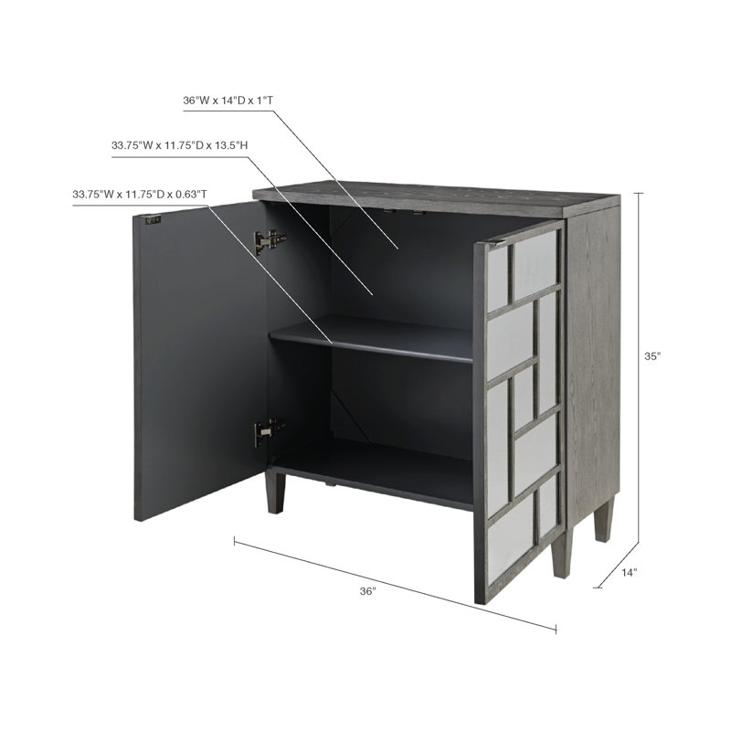 Martha Stewart Neil 2 Door Accent Cabinet Wayfair