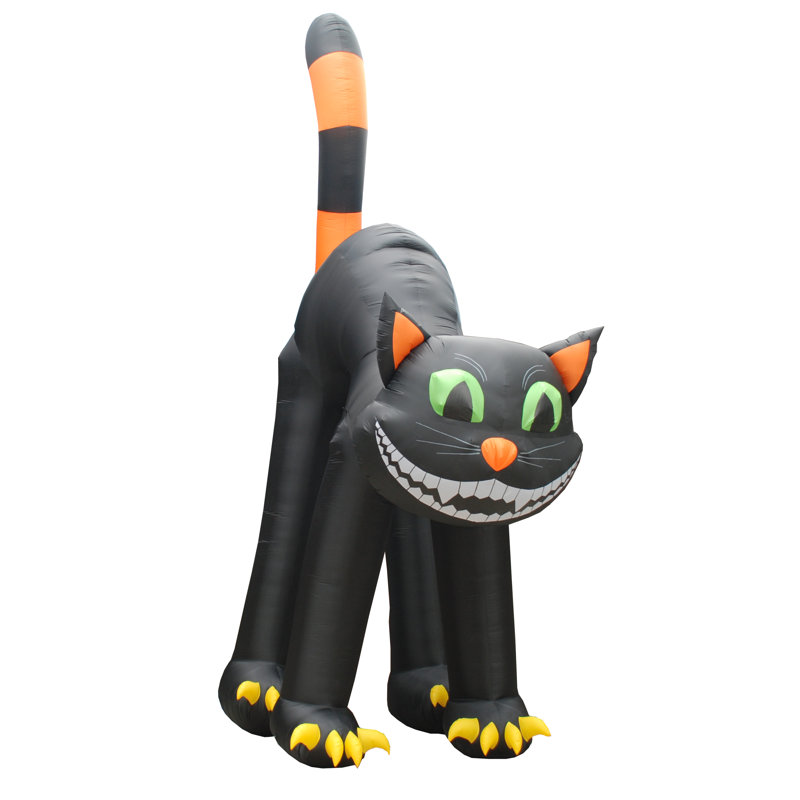 Inflatable Halloween Black Cat
 The Holiday Aisle Halloween Black Cat Lighted Inflatable Decoration