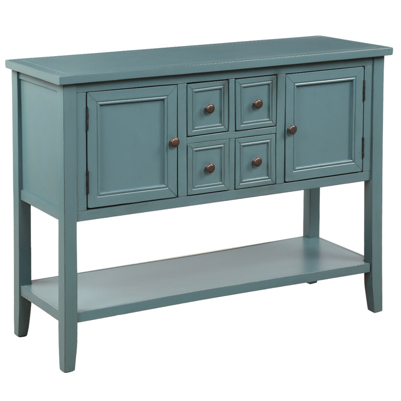 Rosecliff Heights Electra 46 Wide 4 Drawer Acacia Wood Buffet