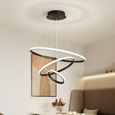 Carmelina 3-Light Dimmable Unique/Statement Round Integrated LED Semi flush mount