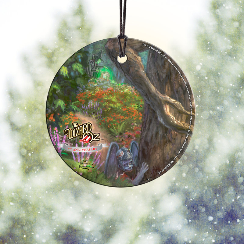 Trend Setters The Wizard Of Oz Thomas Kinkade Hanging Glass Print