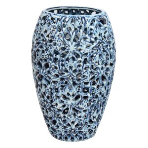 Traditional Blue Table Vase