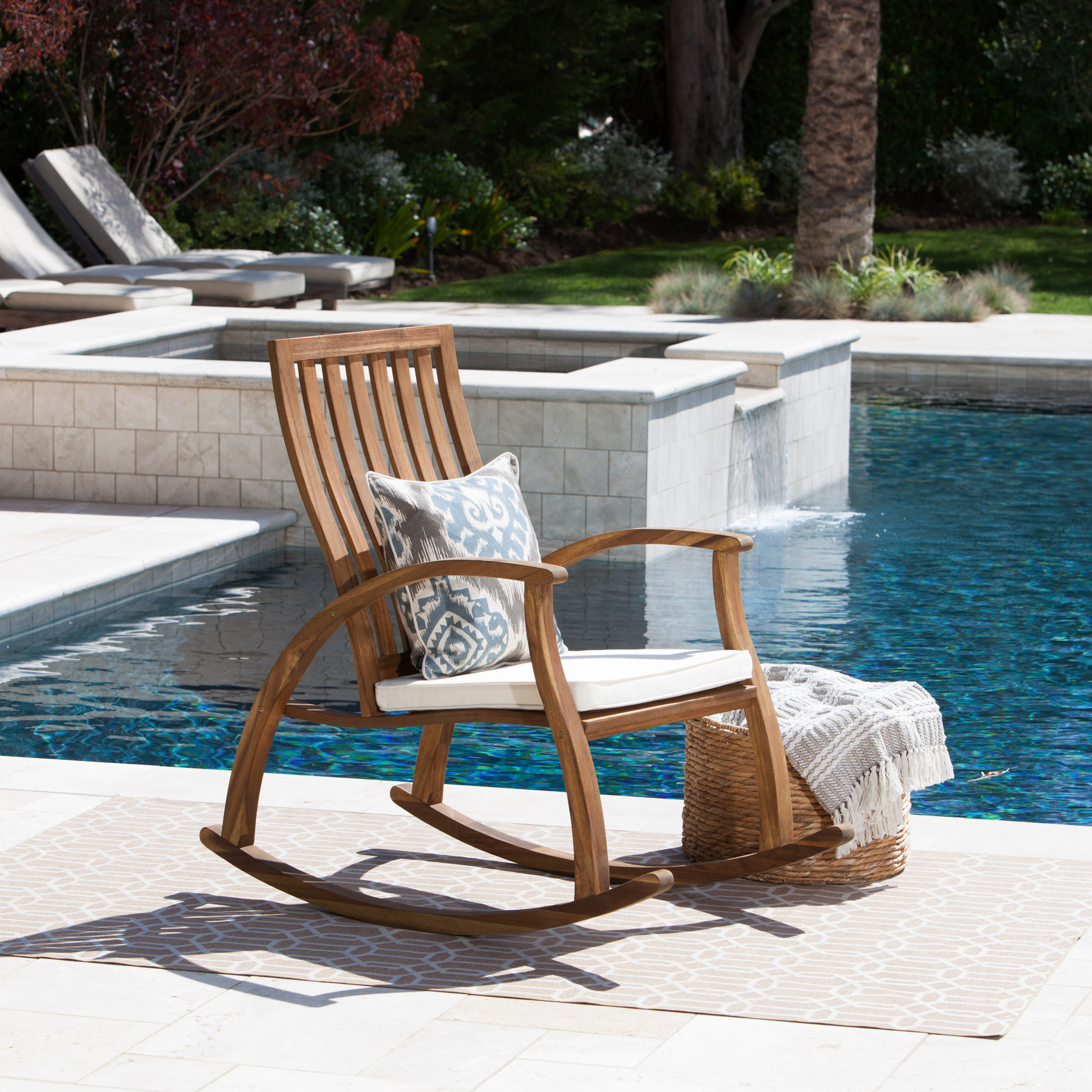Winston Porter Labarre Outdoor Rocking Chair Reviews Wayfair