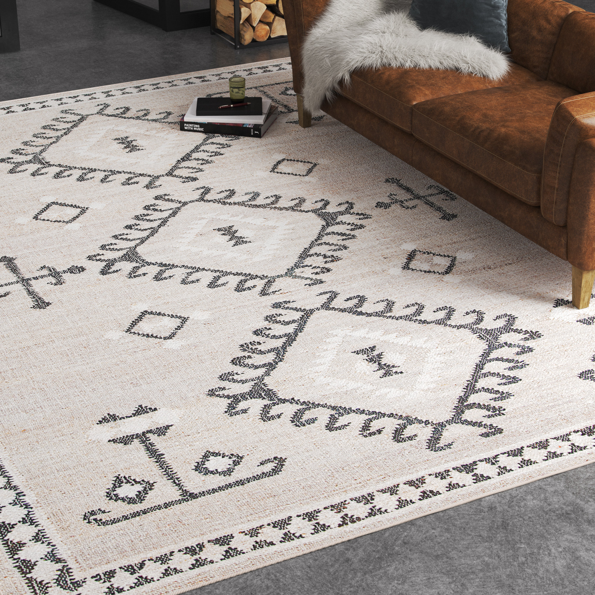 Steelside™ Mackay Handmade Flatweave Jute/Sisal Gray/Beige Rug