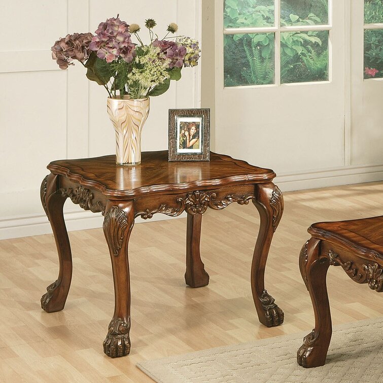 traditional wood end tables