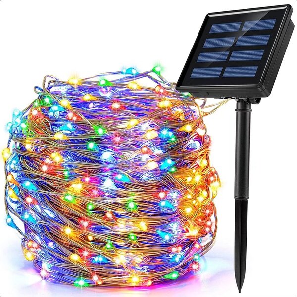 Flag Pole Led Lights 5M Solar Powered 8 x Different Modes RGB Colour Changing 