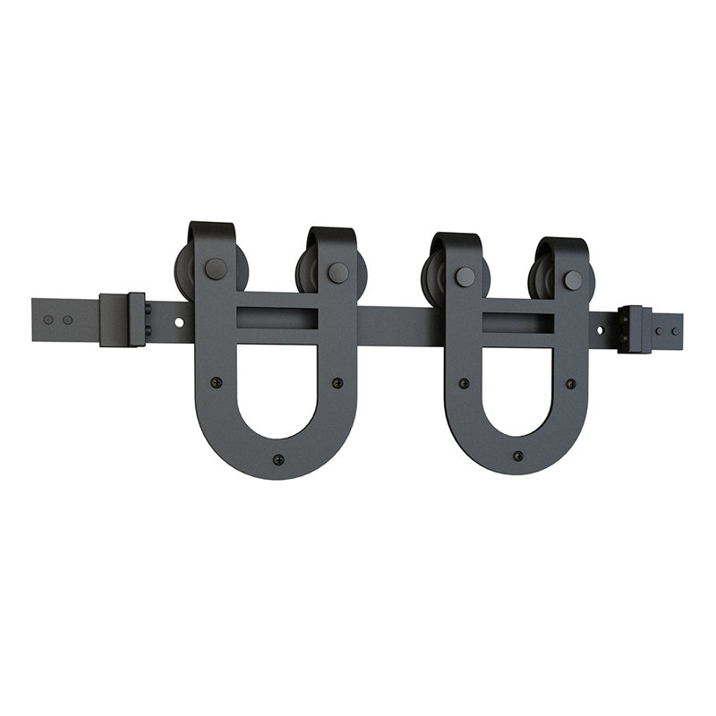 American Pro Decor Solid Steel Decorative Sliding Standard Single Barn Door Hardware Kit Wayfair,Dining Chairs Top View Png