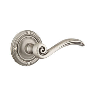 Emtek Privacy Santa Fe Lever With Ribbon Reed Rose Wayfair