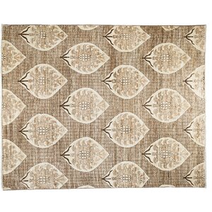 Ziegler Hand-Knotted Beige Area Rug