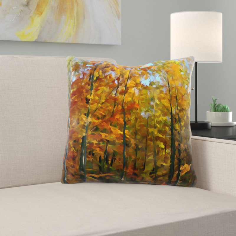 Ebern Designs Paterson Watercolor Throw Pillow Wayfair