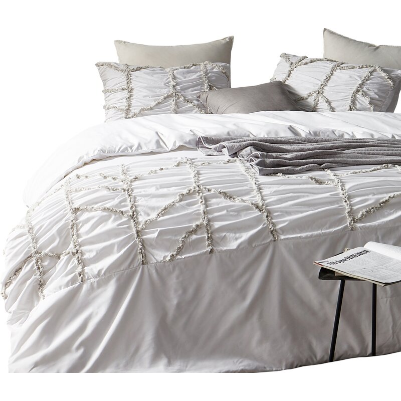 Greyleigh Centerton Textured Oversized Single Duvet Cover