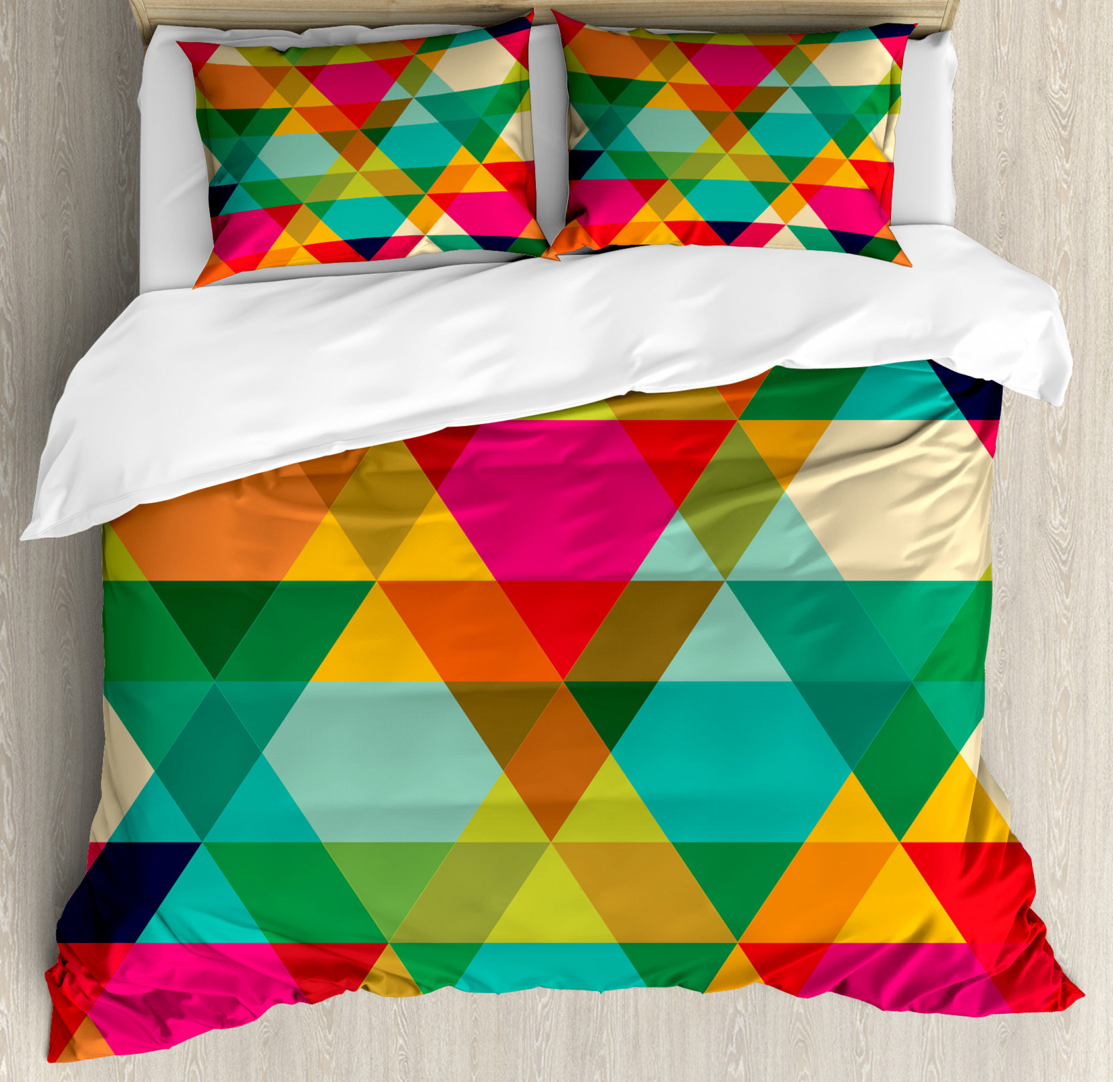East Urban Home Ambesonne Geometric Duvet Cover Set Abstract