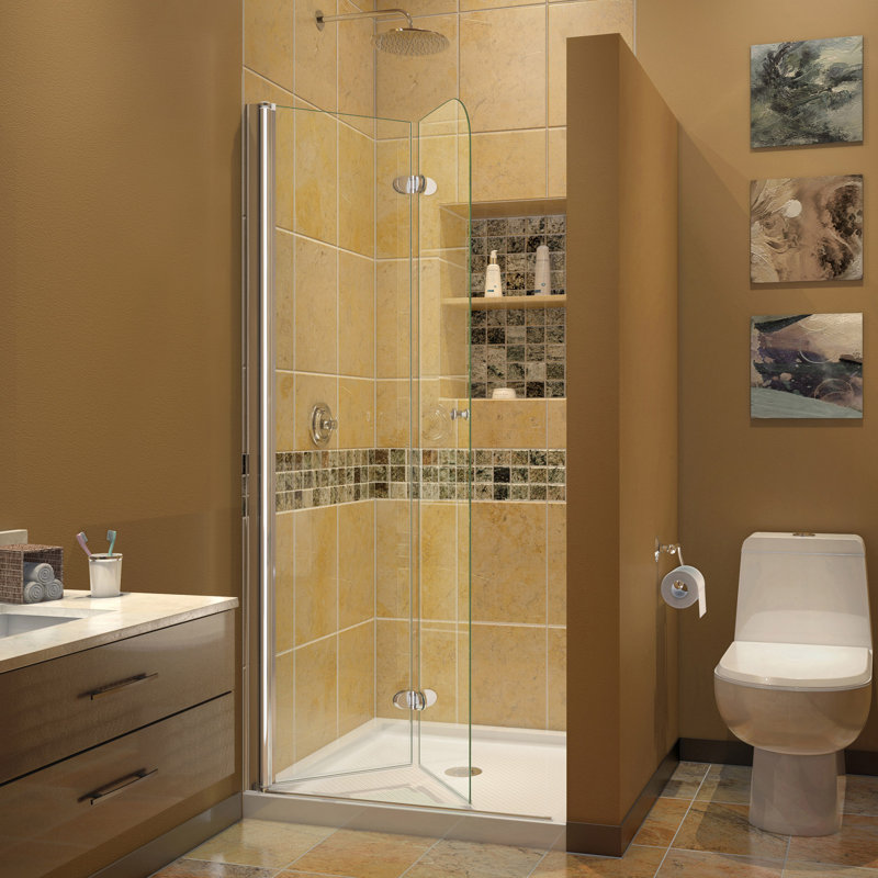 Dreamline Aqua Fold 33 5 X 72 Folding Frameless Shower Door