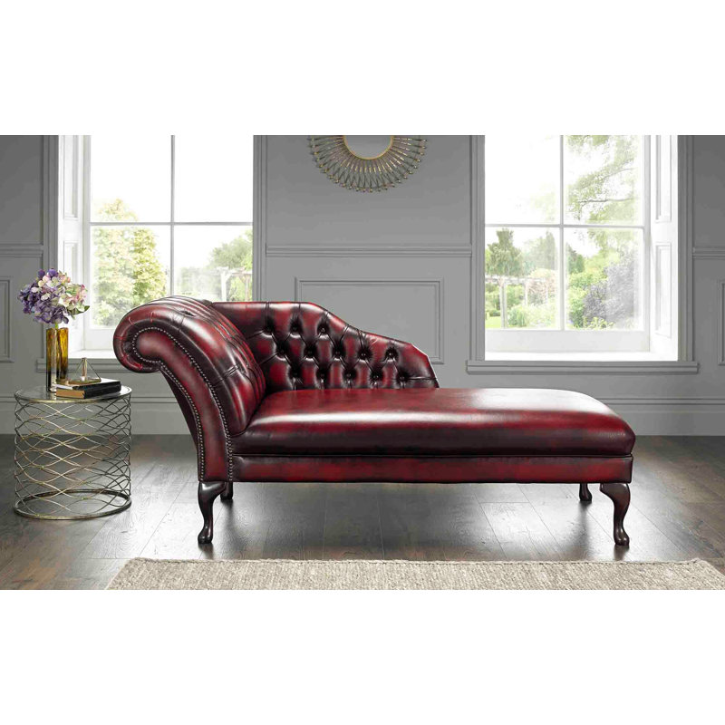 Williston Forge Elton Leather Chaise Lounge Wayfair Co Uk Elton Leather Chaise Lounge