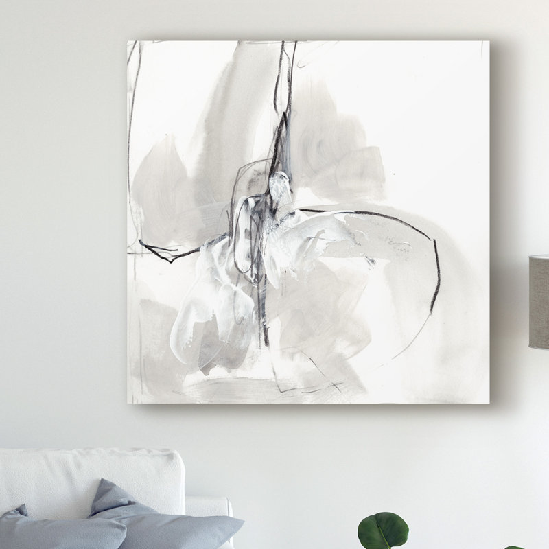 East Urban Home Monochrome Gestures Viii Acrylic Painting Print