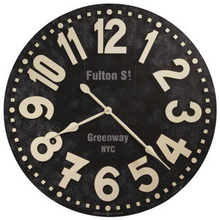 Best Oversized 36 Fulton Street Wall Clock by Howard Miller® Office Furniture Oversized 36 Fulton Street Wall Clock by Howard Miller® Office Furniture
