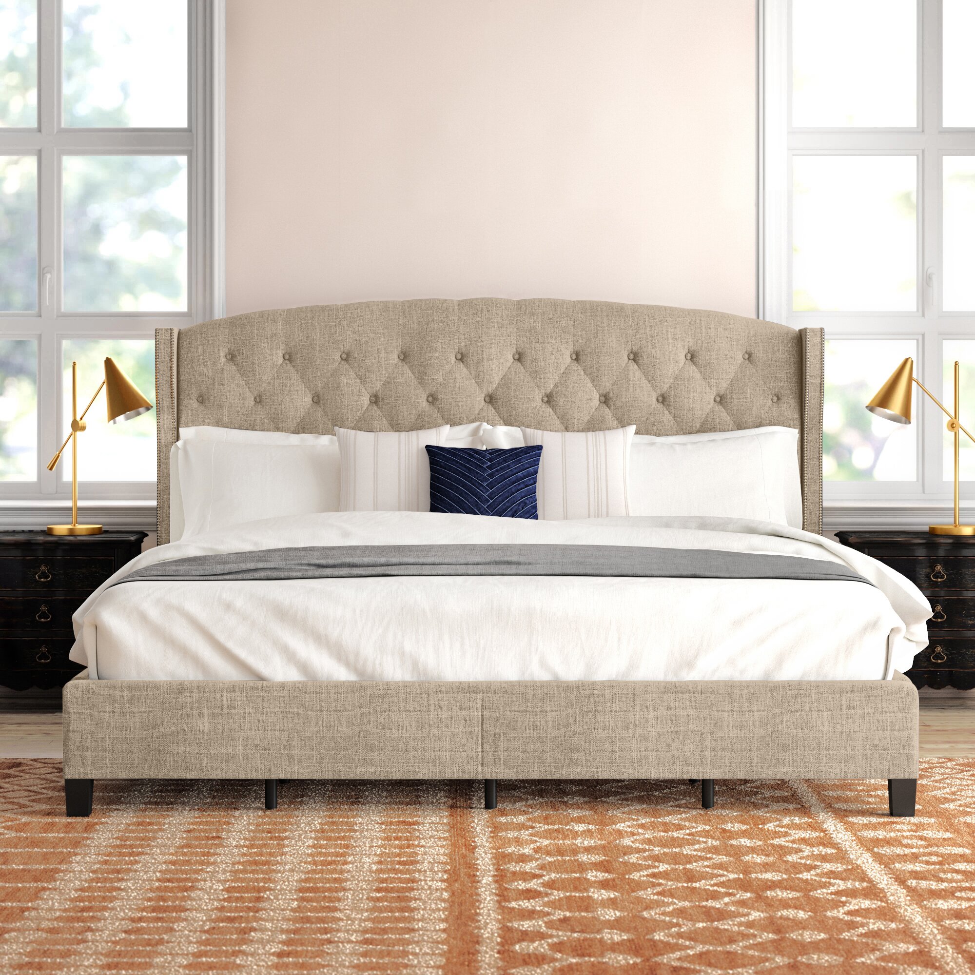 Farringdon Upholstered Panel Bed