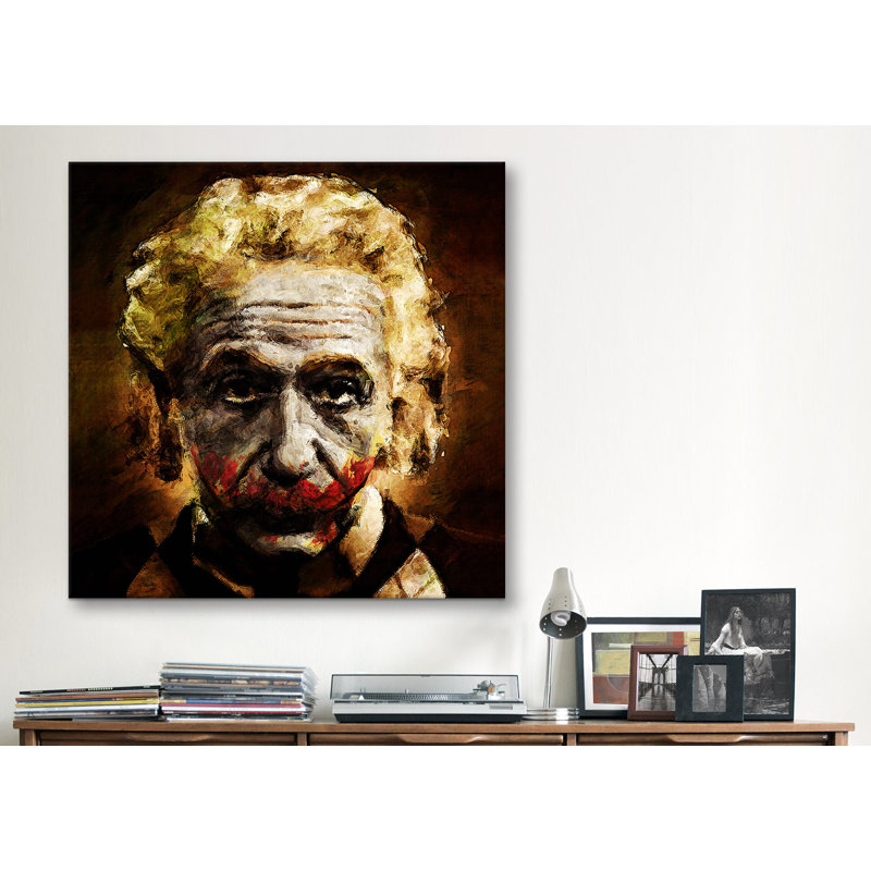 East Urban Home Einstein The Joker Relatively Funny Painting