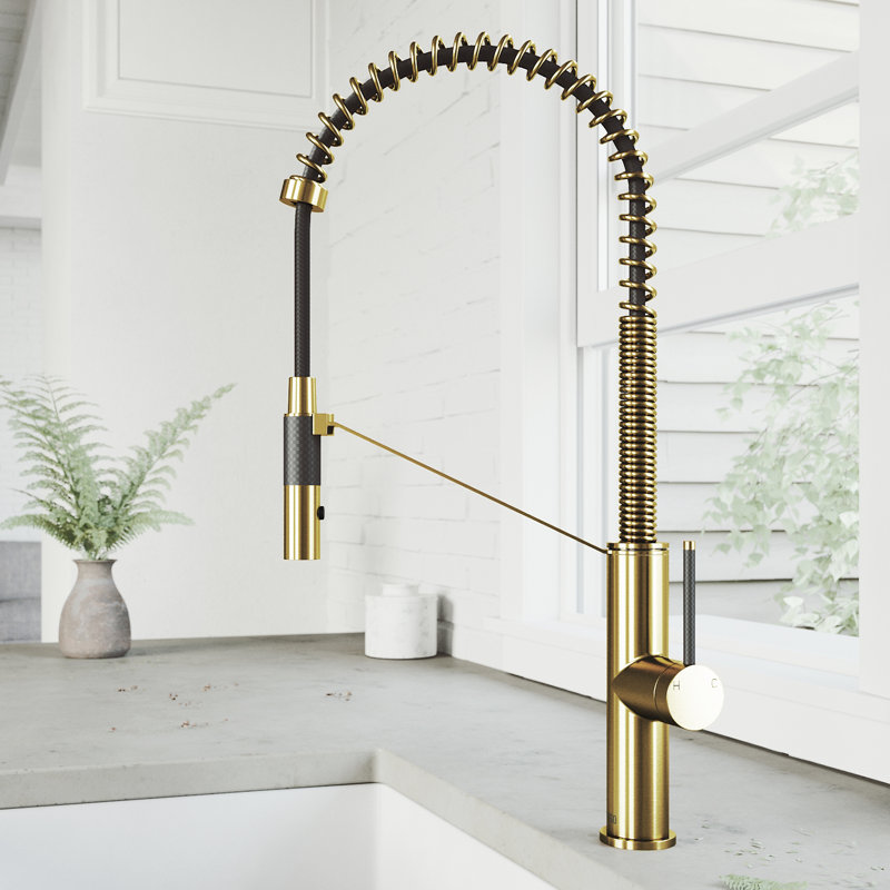 Vigo Livingston Magnetic Pull Down Single Handle Kitchen Faucet