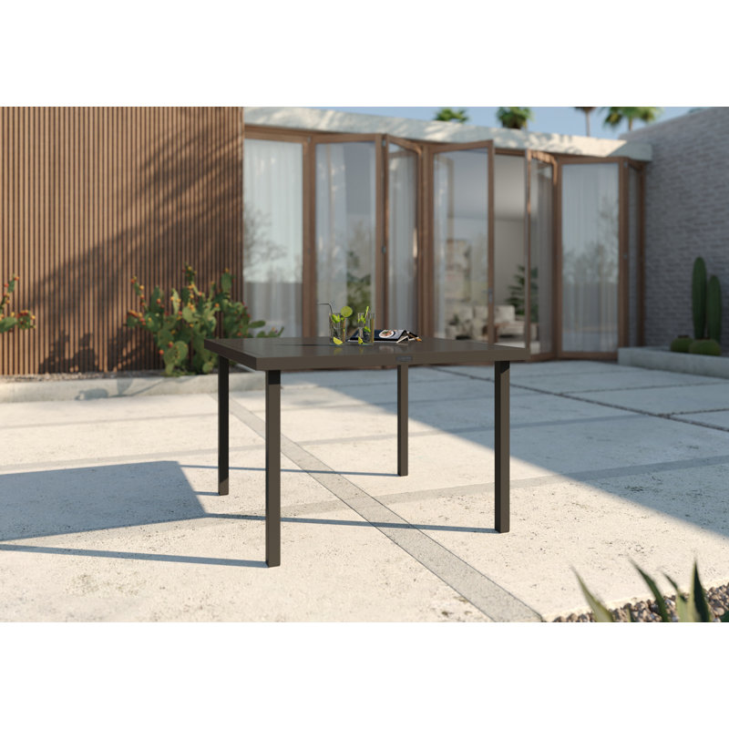 Winston Jasper Square Aluminum Dining Table Wayfair