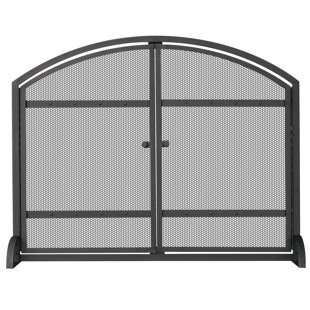 Brayden Studio Dehart 3 Panel Iron Fireplace Screen Wayfair
