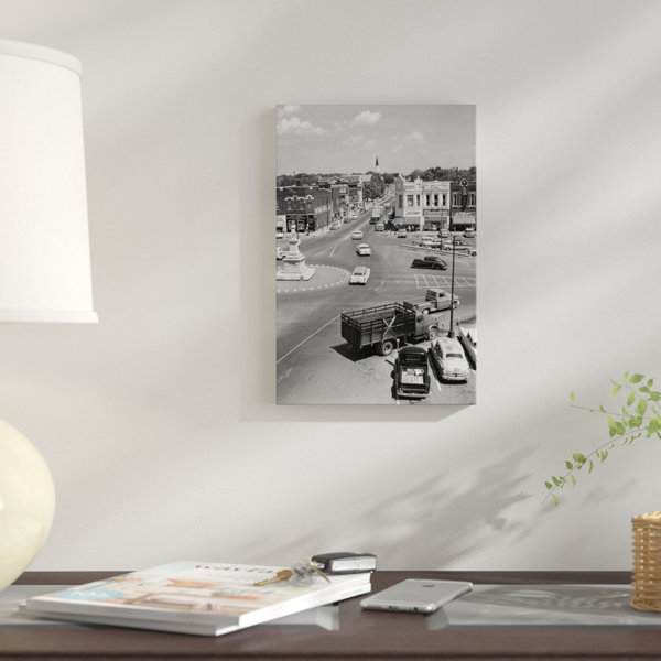 East Urban Home 1950s Main Street Of Small Town America Town Square Lebanon Tennessee Usa Photographic Print On Wrapped Canvas Wayfair