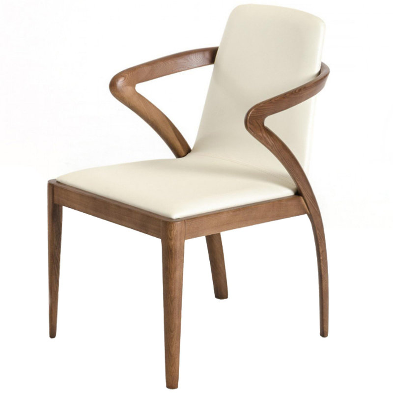 Corrigan Studio Toro Upholstered Arm Chair In Brown White Wayfair